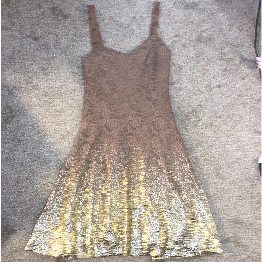 Free people ombré foil fit and flare dress size medium